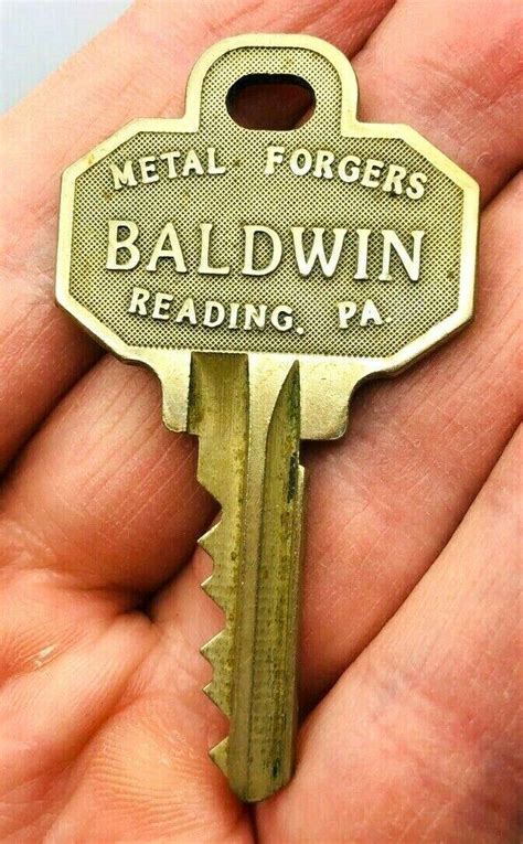 metal forgers baldwin reading pa house key|Baldwin Key In Collectible Locks & Keys for sale .